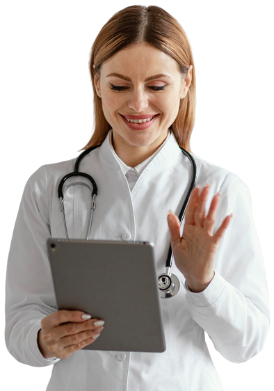 Doctor Holding Tablet